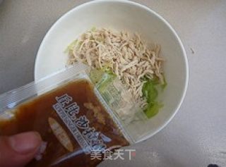 姜香笋拌鸡丝的做法步骤：7