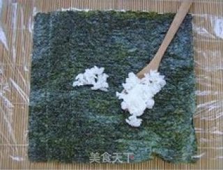 肉松沙拉寿司的做法步骤：3