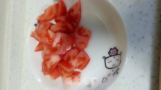 私房菜——西红柿炒花菜的做法步骤：2