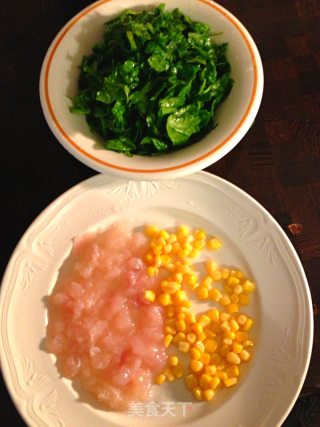 鳕鱼菠菜粥的做法步骤：2