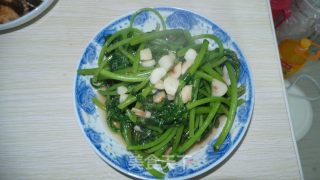 蒜蓉茼蒿的做法步骤：5
