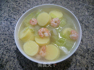 虾仁大白菜豆腐汤的做法步骤：11
