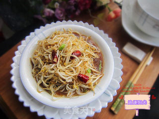 醋溜绿豆芽的做法步骤：5