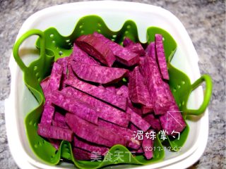 紫金山落雪--极致香浓的紫薯、山芋【双色芋泥】的做法步骤：1