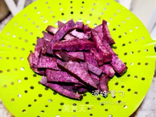 紫金山落雪--极致香浓的紫薯、山芋【双色芋泥】的做法步骤：2