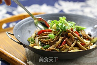 干锅茶树菇的做法步骤：12