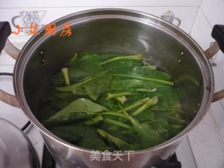 菠菜蛋皮拌粉丝的做法步骤：3