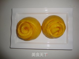 南瓜玫瑰花卷的做法步骤：11