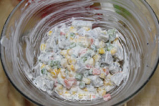 丘比水果沙拉泡芙的做法步骤：17