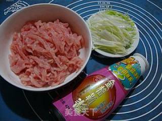 简单家常菜-------【葱包酱肉丝】的做法步骤：1