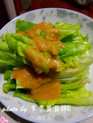 芝麻酱拌生菜的做法步骤：6