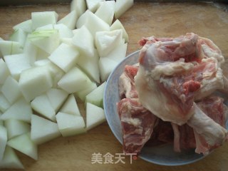 冬瓜鸭块汤的做法步骤：2