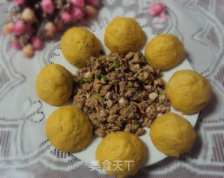 一款有菜有主食的忆苦菜品——虾酱窝头的做法步骤：8