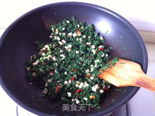 香干炒荠菜的做法步骤：5
