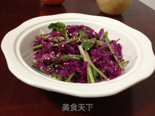 生拌紫甘蓝的做法步骤：3