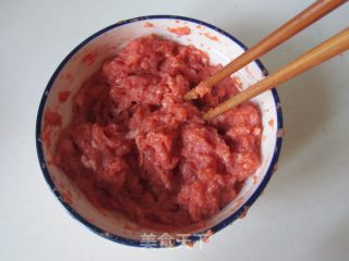 金丝绣球（土豆丝红萝卜肉丸）的做法步骤：3