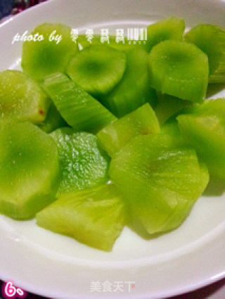 豆豉青笋蒸排骨的做法步骤：6