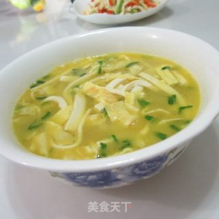 蛋丝豆腐汤的做法步骤：10