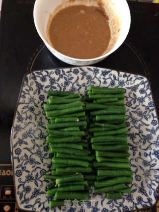 麻汁豆角的做法步骤：2