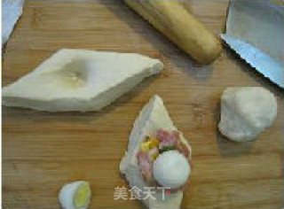 菱形元宝面包的做法步骤：15