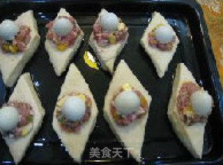 菱形元宝面包的做法步骤：16