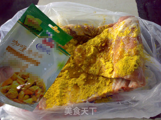 咖喱烤大排的做法步骤：2