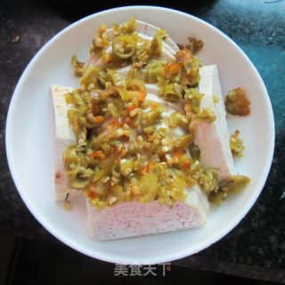 酸辣椒蒸芋头的做法步骤：4