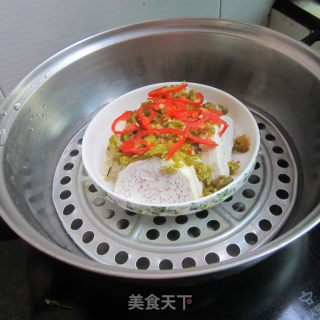 酸辣椒蒸芋头的做法步骤：6