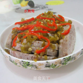 酸辣椒蒸芋头的做法步骤：7