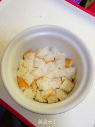 水果面包布丁的做法步骤：3