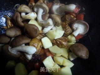 鸡肉焖香菇土豆的做法步骤：7