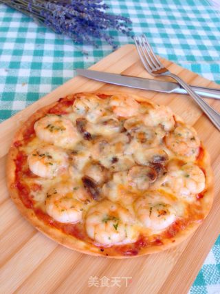 薄底海鲜Pizza的做法步骤：6