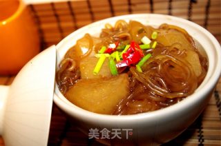 快手美食--【萝卜粉丝煲】的做法步骤：10