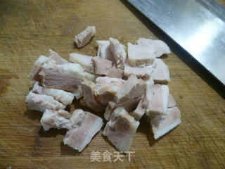 五花肉炒酸辣菜的做法步骤：2