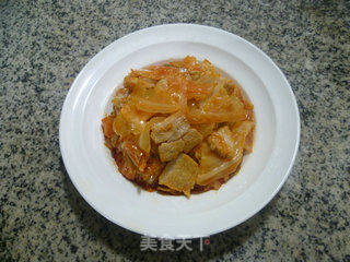 五花肉炒酸辣菜的做法步骤：7