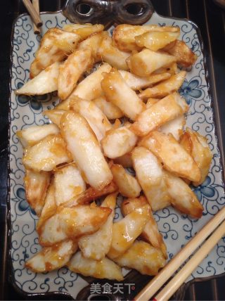 拔丝山药的做法步骤：1