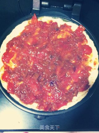 pizza 披萨 电饼铛的做法步骤：7