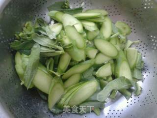 芥蓝炒肉片的做法步骤：2