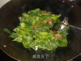 芥蓝炒肉片的做法步骤：4