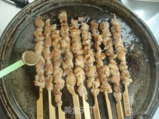 煎鸡肉串的做法步骤：8