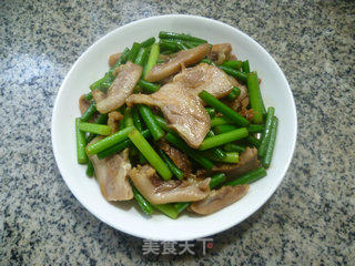 蒜薹炒猪头肉的做法步骤：10