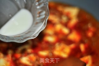 豆花牛肉烩饭的做法步骤：10