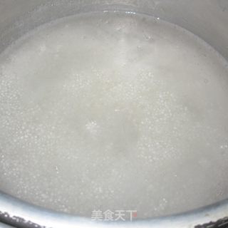 蓝莓西米布丁的做法步骤：2