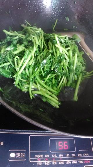 清炒西洋菜的做法步骤：5