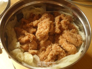 粉蒸鸡肉的做法步骤：9