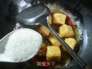 辣烧油豆腐的做法步骤：7