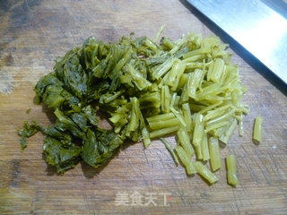 雪菜千张结的做法步骤：3