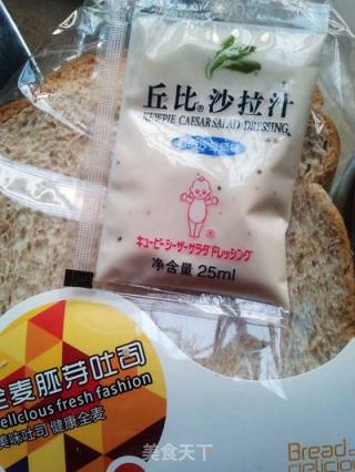 简易吞拿鱼三文治的做法步骤：2