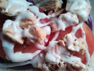 简易吞拿鱼三文治的做法步骤：6