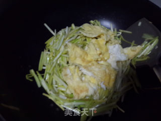 蒜黄炒鸡蛋的做法步骤：8